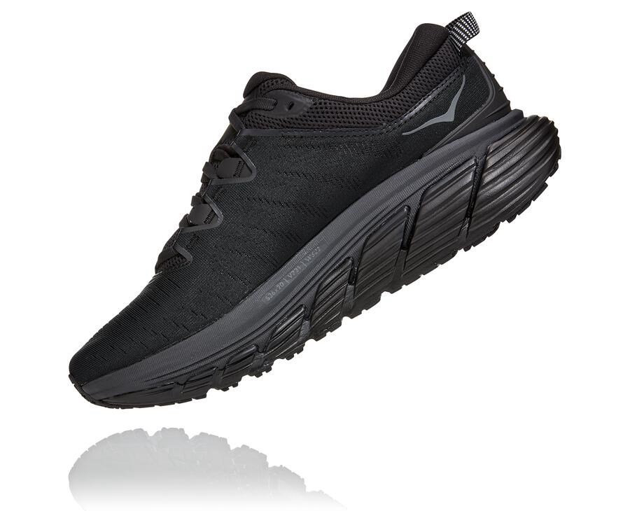 Hoka One One Gaviota 3 Löparskor Herr - Svarta - ZSRAF-4796